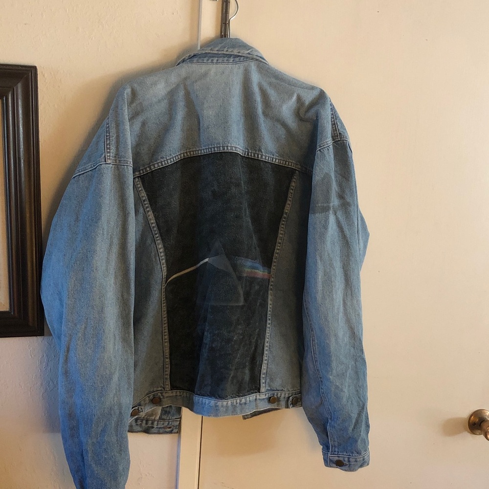Hand painted Pink Floyd Denim Jacket- 130A $80 or $65 w/offer